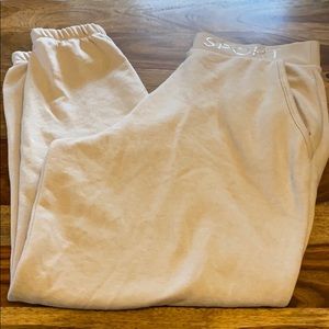VS tan sweatpants BRAND NEW